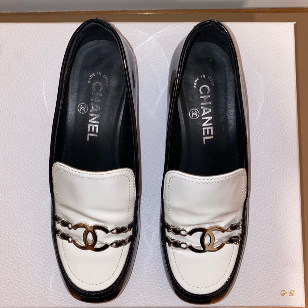 Chanel Black & White Spectator Loafers